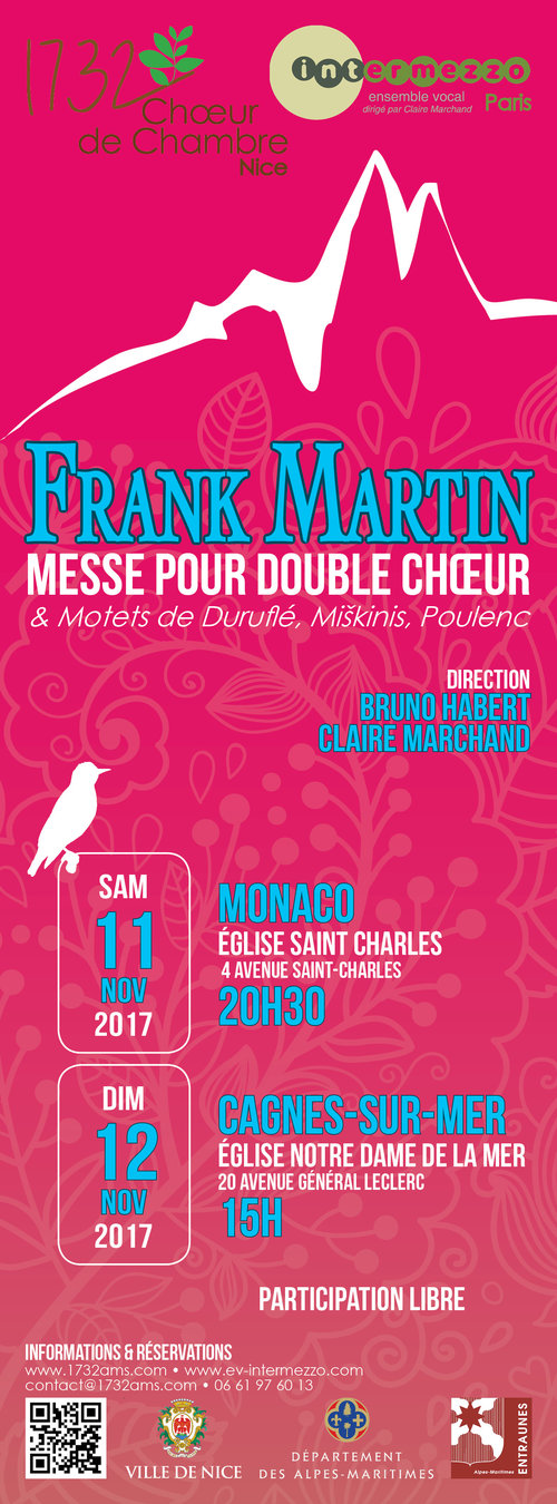 Messe pour double chœur - Frank Martin